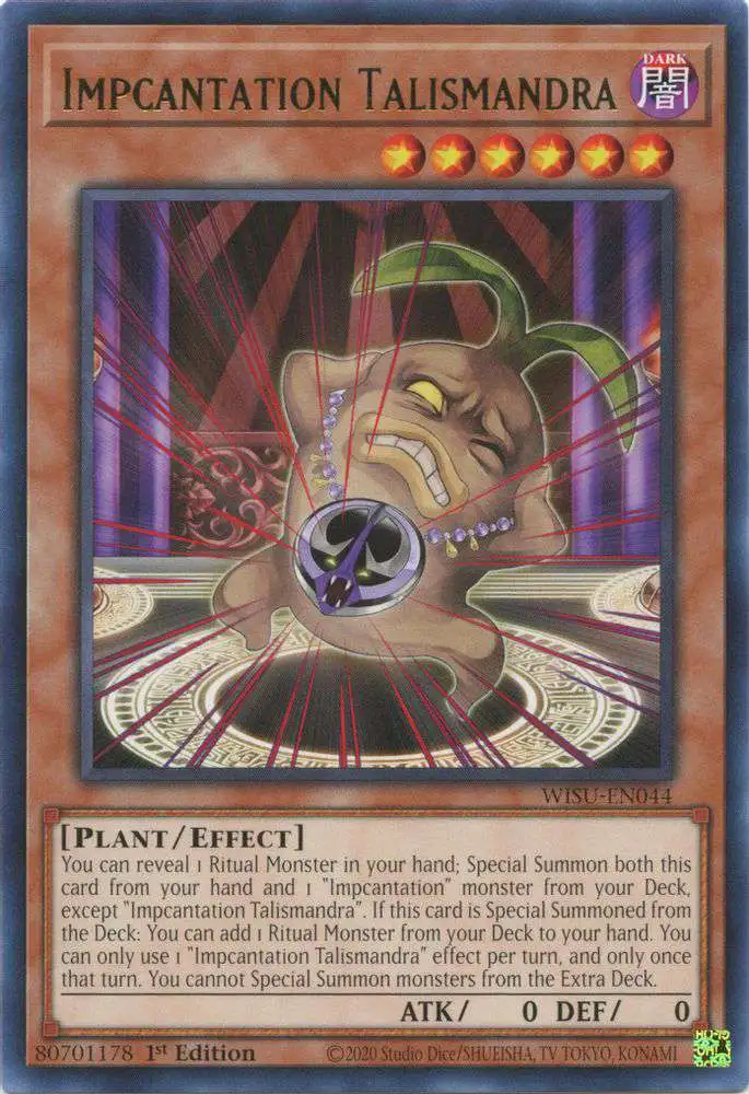YuGiOh Trading Card Game Wild Survivors Rare Impcantation Talismandra WISU-EN044