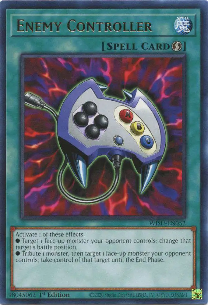 YuGiOh Trading Card Game Wild Survivors Rare Enemy Controller WISU-EN052