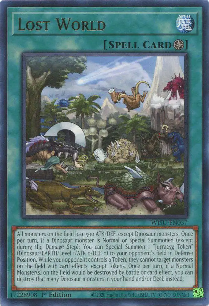 YuGiOh Trading Card Game Wild Survivors Rare Lost World WISU-EN057