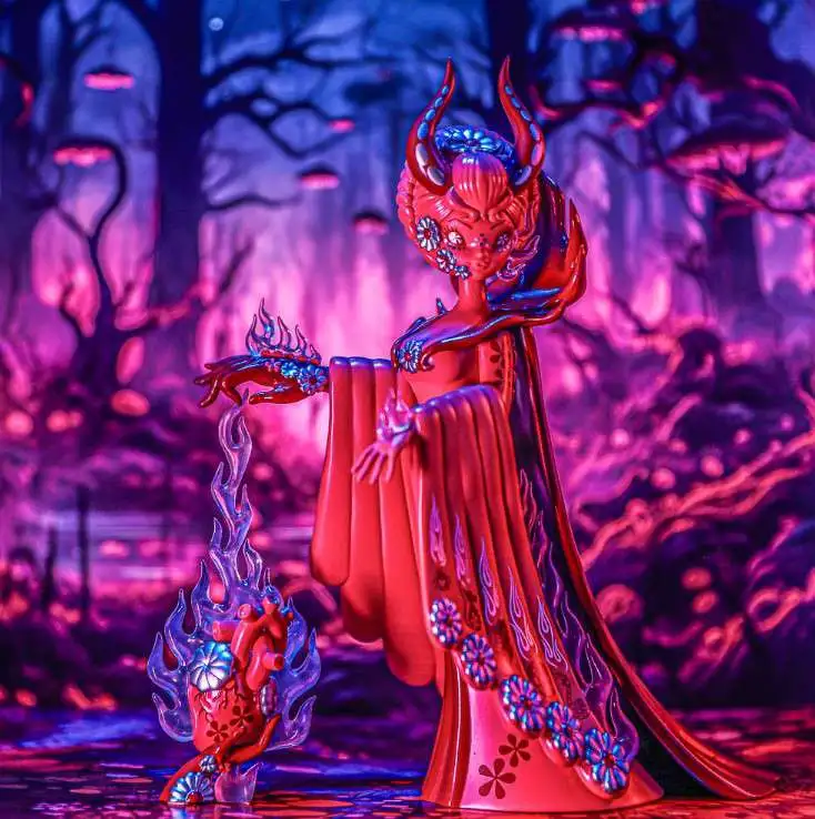 Kidrobot NECA Witch Queen 8 Vinyl Art Sculpture by Junko Mizuno, Blood