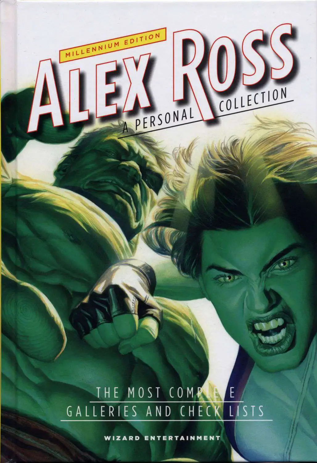 Wizard Alex Ross Millennium Edition Hardcover Book #38 of 100 [She Hulk / Hulk Cover Signed]