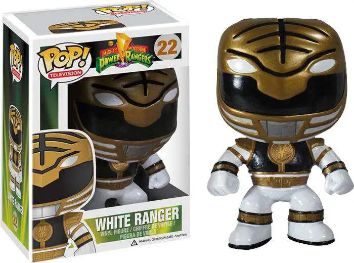 Funko Power Rangers POP! Television White Ranger Vinyl Figure #22 [Hands By Side]