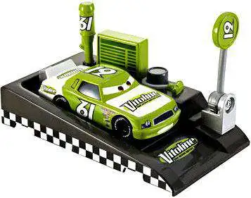 Disney / Pixar Cars Pit Row Race-Off Vitoline No. 61 Diecast Car [Includes Launcher]