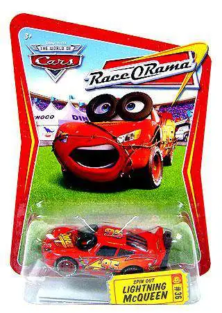 Disney / Pixar Cars The World of Cars Race-O-Rama Spin Out Lightning McQueen Diecast Car #36