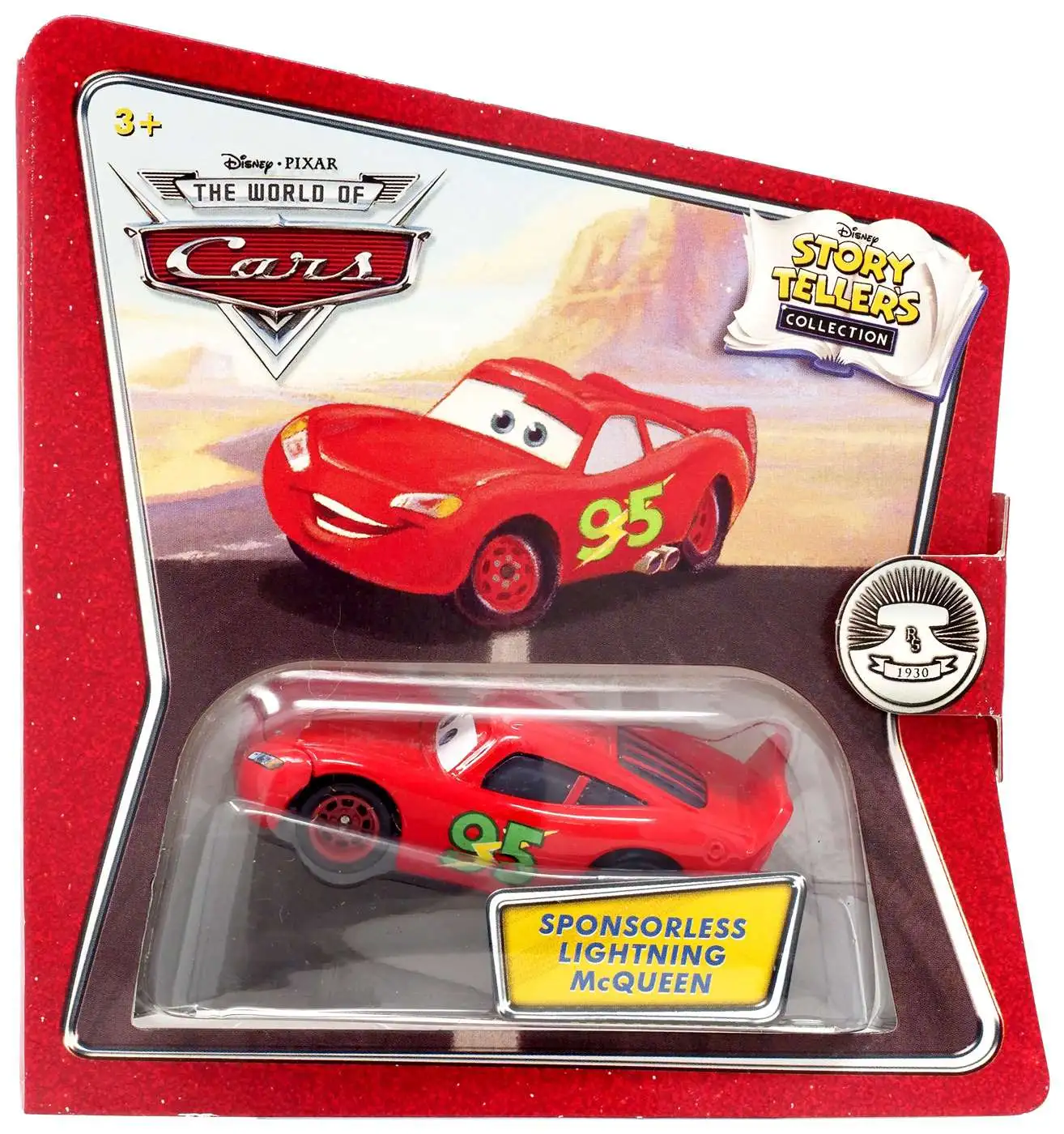 Disney Pixar Cars The World of Cars Story Tellers Sponsorless Lightning  McQueen 155 Diecast Car Loose Mattel Toys - ToyWiz