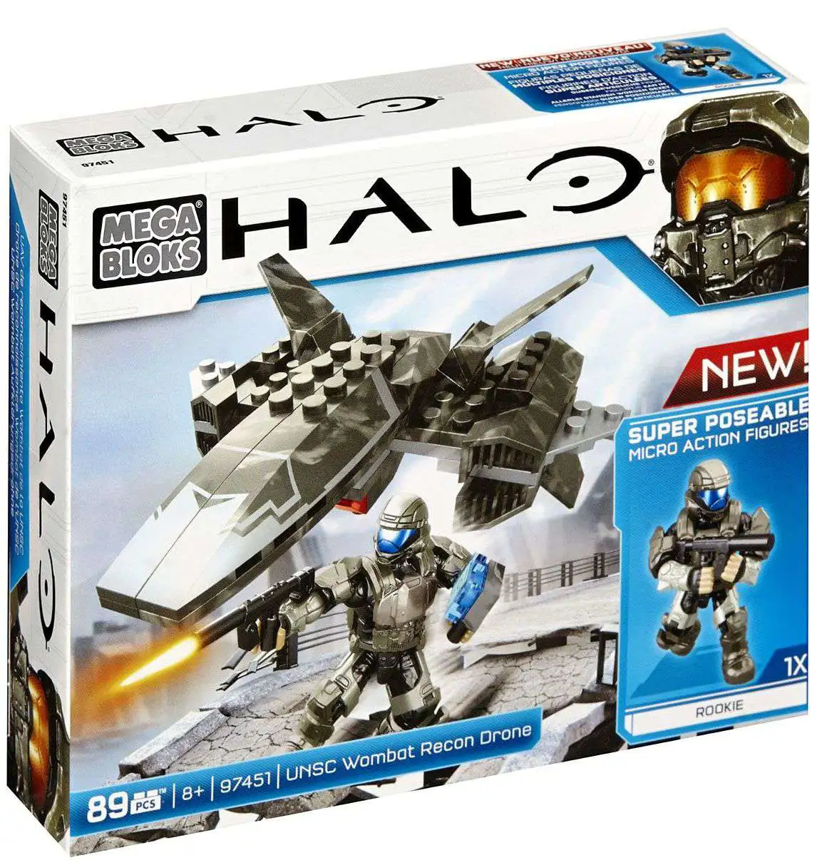 Mega Bloks Halo UNSC Wombat Attack Set #97451 [Damaged Package, Mint Figures]