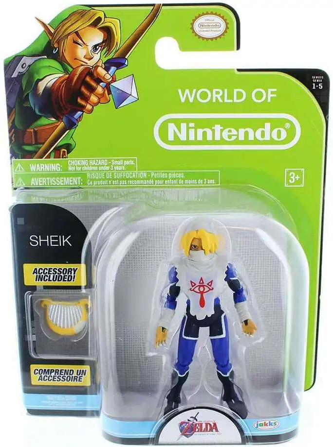 World of Nintendo Series 5 Sheik Ocarina of Time Action Figure [Damaged Package]