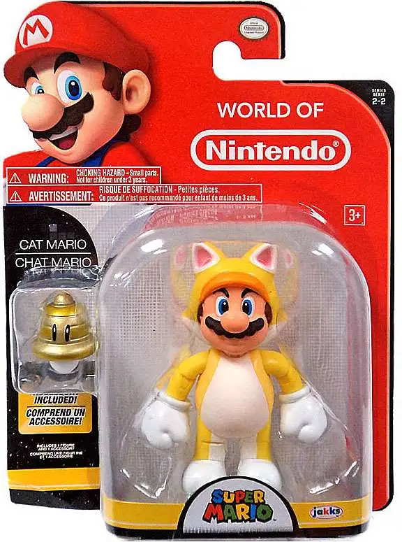 World of Nintendo 4 Figures Cat Mario w/ Bell 