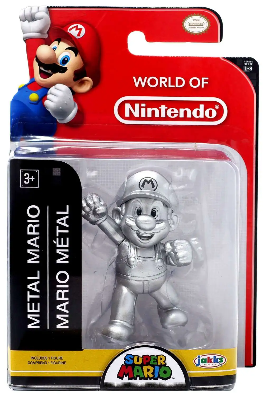 World of Nintendo Super Mario Metal Mario 2.5-Inch Mini Figure [2019]