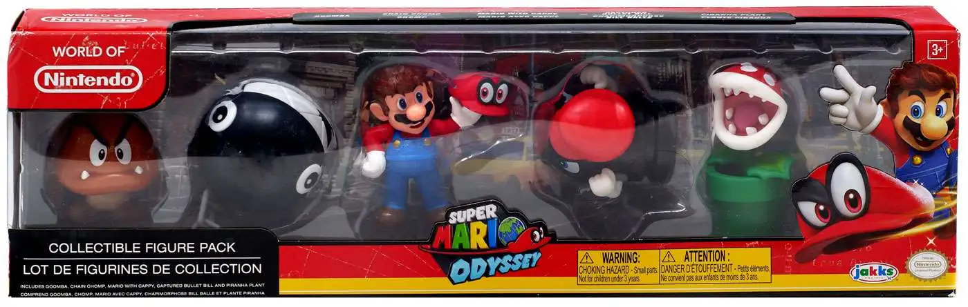 5 pack nintendo mario odyssey action on sale figures