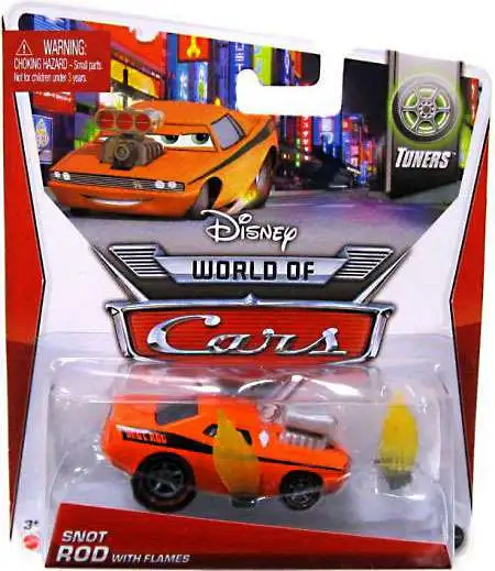 Disney / Pixar Cars The World of Cars Series 2 Snot Rod with Flames Diecast Car #3 of 8