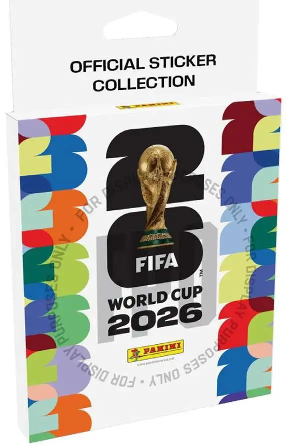FIFA World Cup Panini 2026 Soccer Sticker HANGER Box [5 Packs] (Pre-Order ships June)