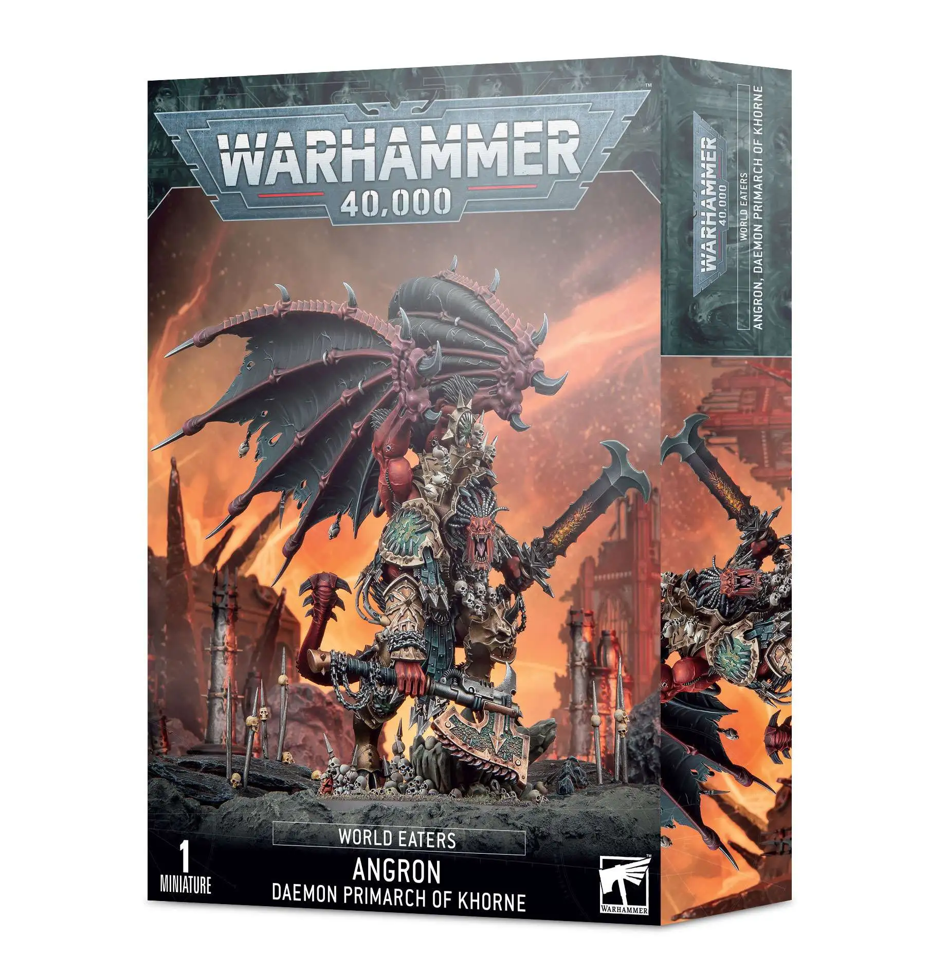 Warhammer 40,000 World Eaters Angron, Daemon Primarch of Khorne Miniature Box Set