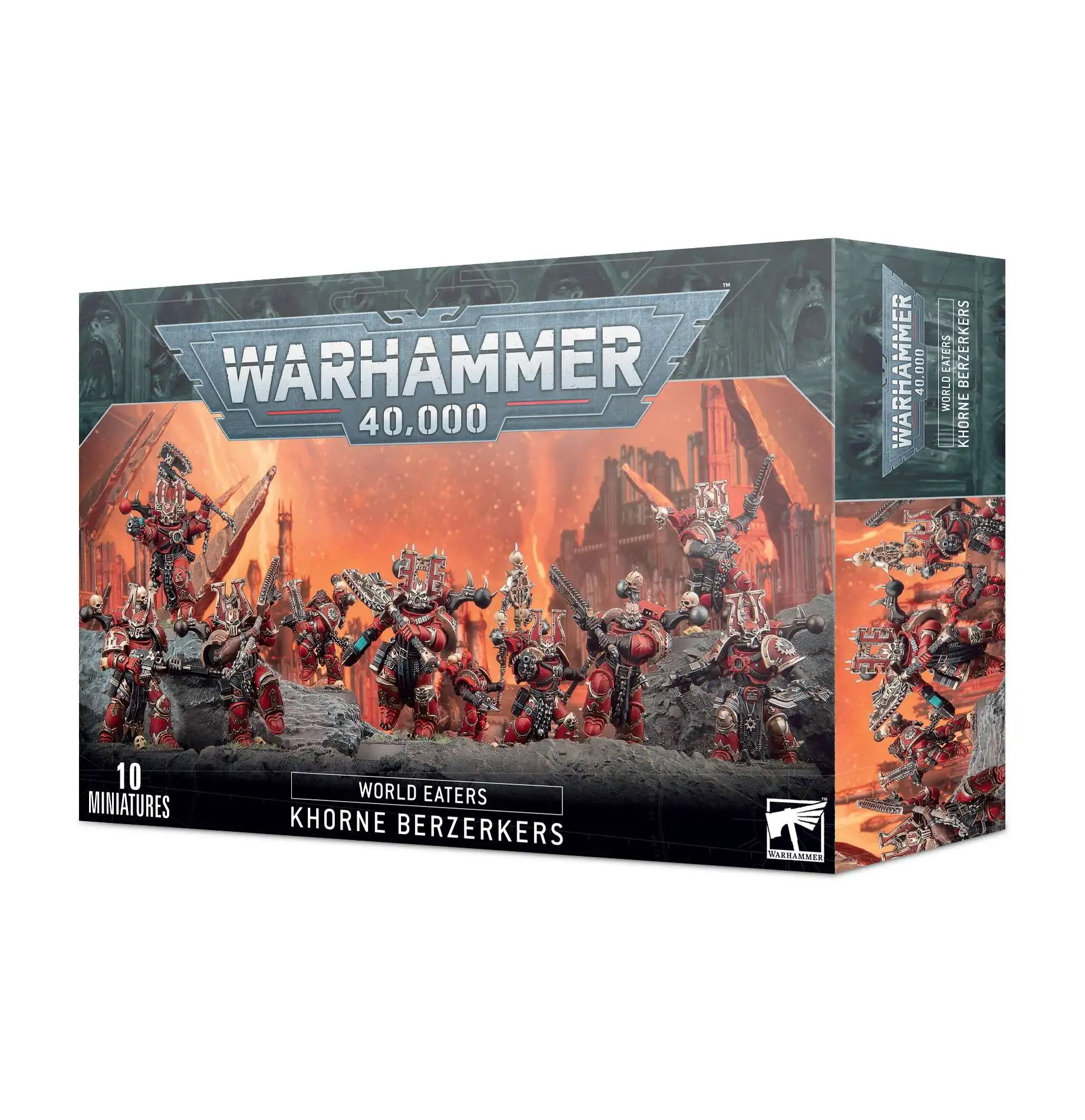 Warhammer 40,000 World Eaters Khorne Berzerkers Miniature Box Set