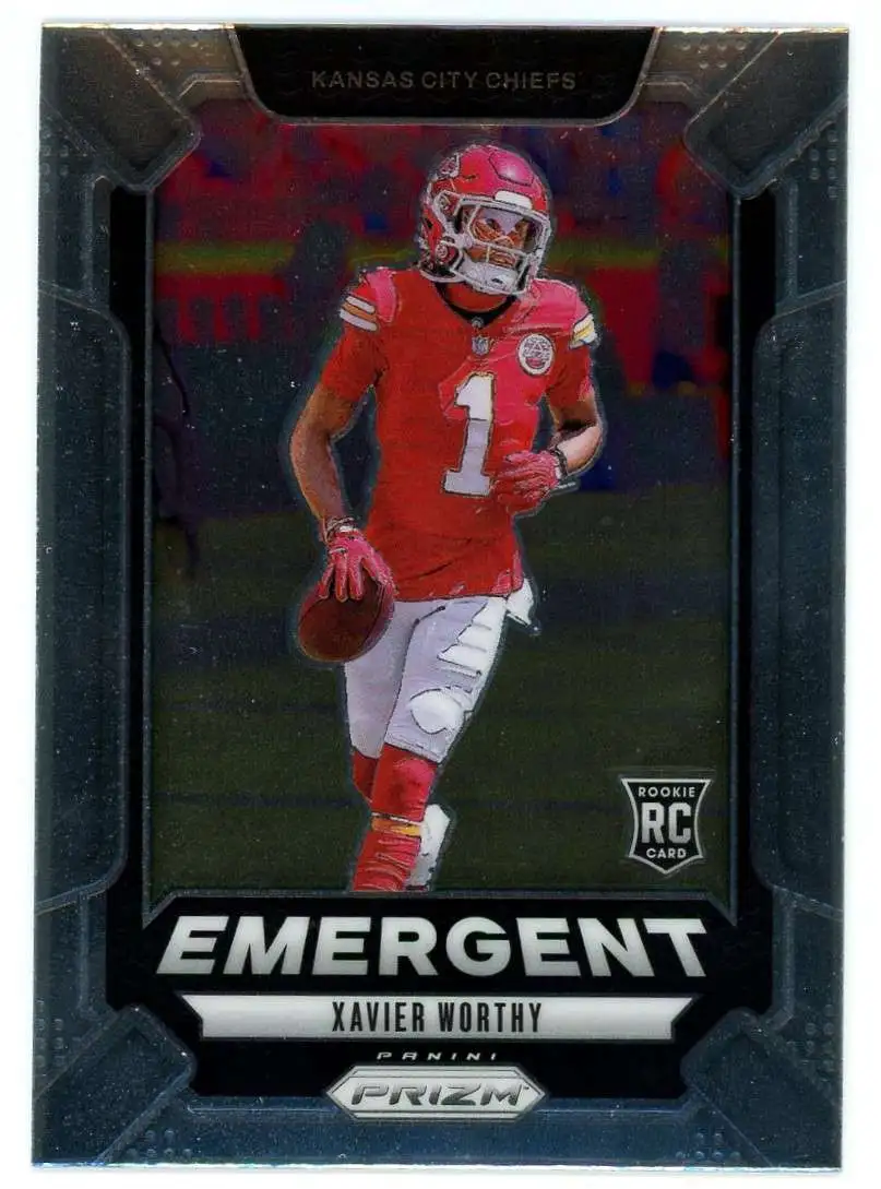 NFL 2024 Panini Prizm Football Emergent Xavier Worthy #7 [Rookie]