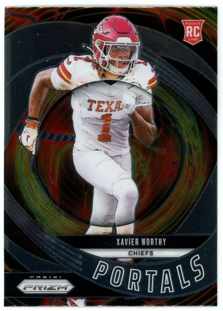NFL 2024 Panini Prizm Football Portals Xavier Worthy #10 [Rookie]