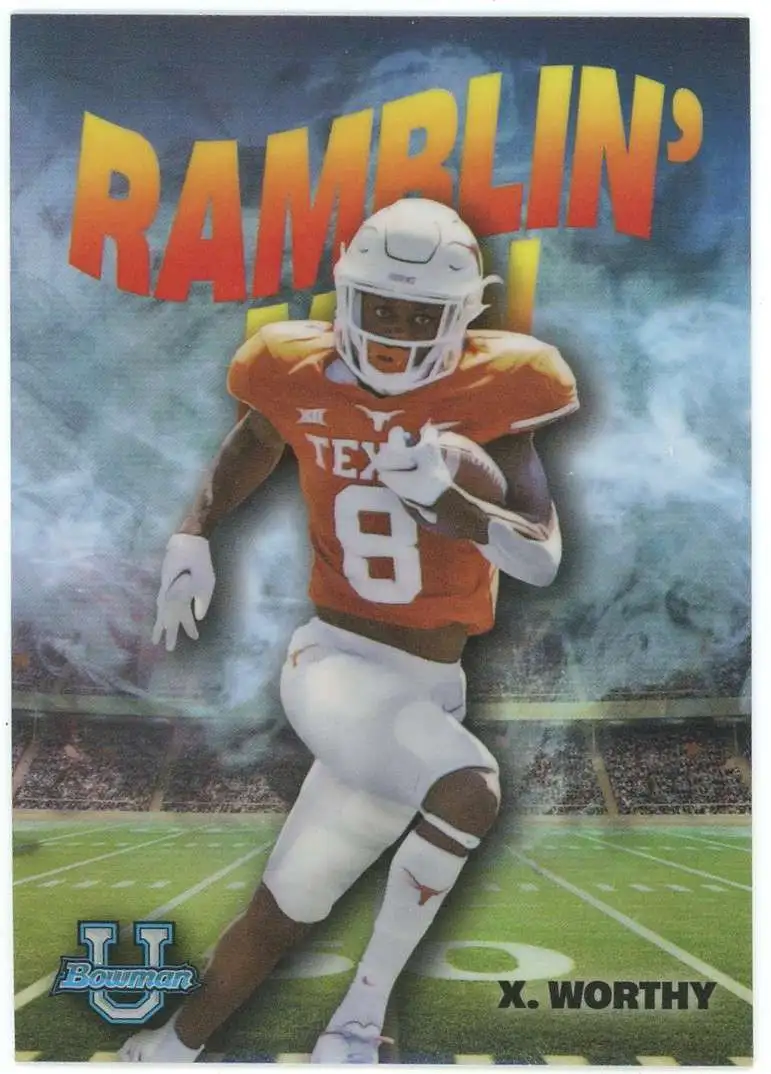 NFL 2023 Bowman Chrome U Ramblin Man Xavier Worthy RM-12 [Rookie]