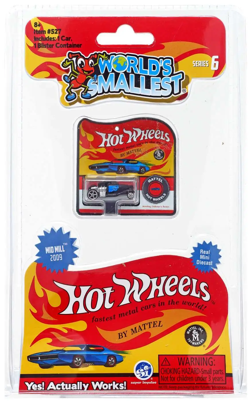 Worlds Smallest Hot Wheels Mid Mill 2009 Diecast Car Super Impulse - ToyWiz
