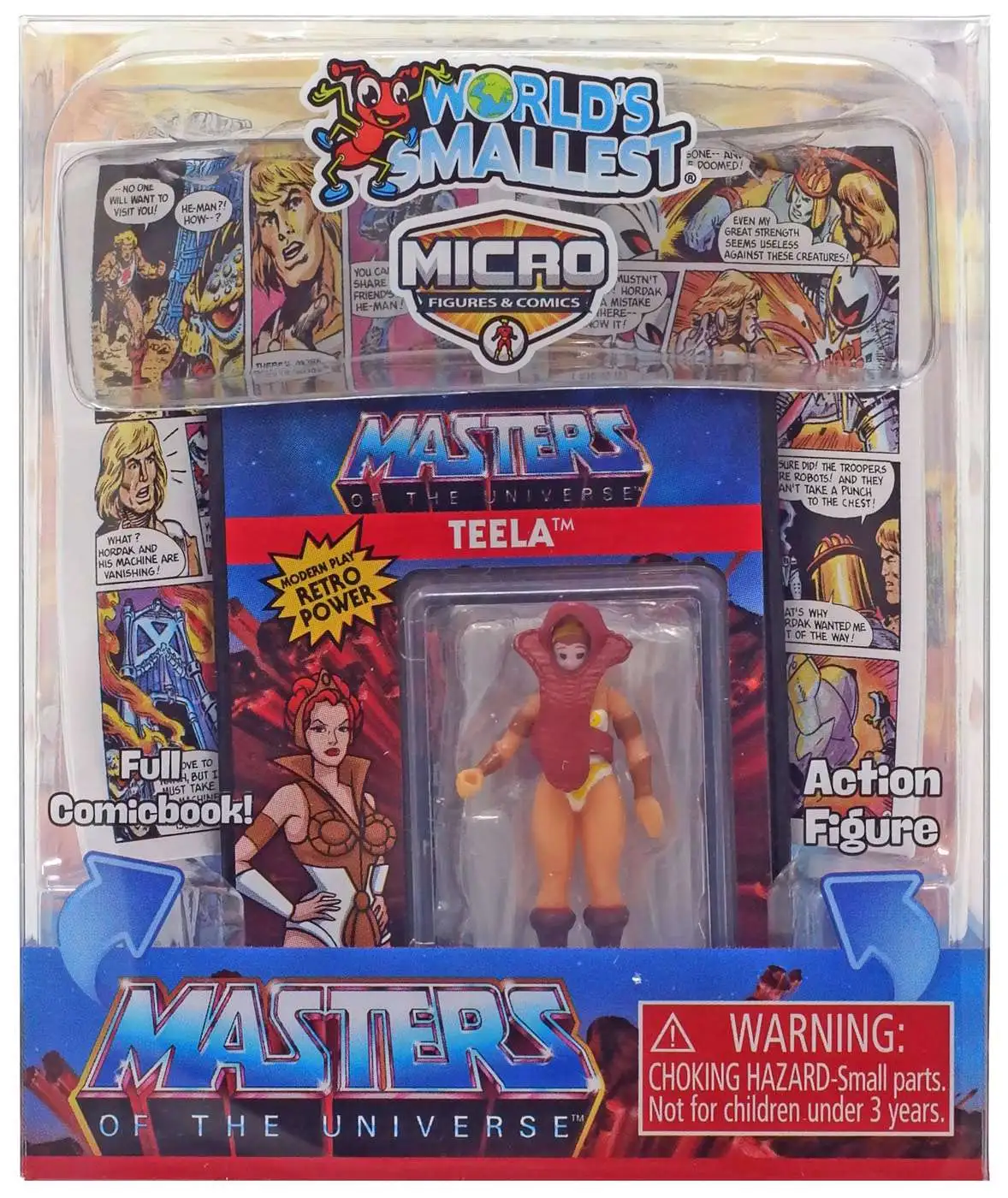 World's Smallest Masters of the Universe Teela Micro Figure & Comic