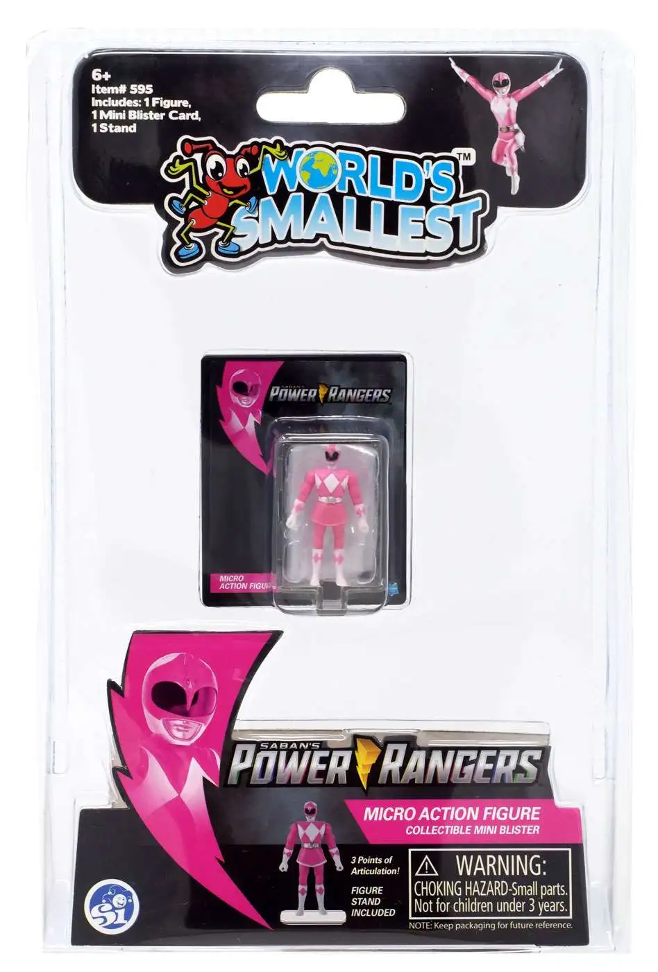 World's Smallest Mighty Moprhin Power Rangers Pink Ranger Micro Figure