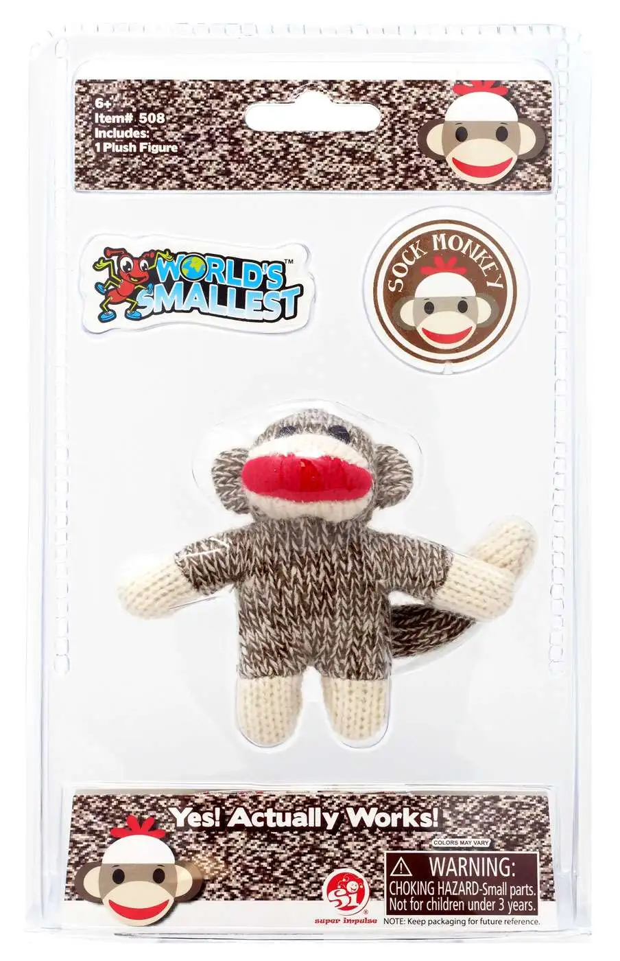 World's Smallest Sock Monkey Plush