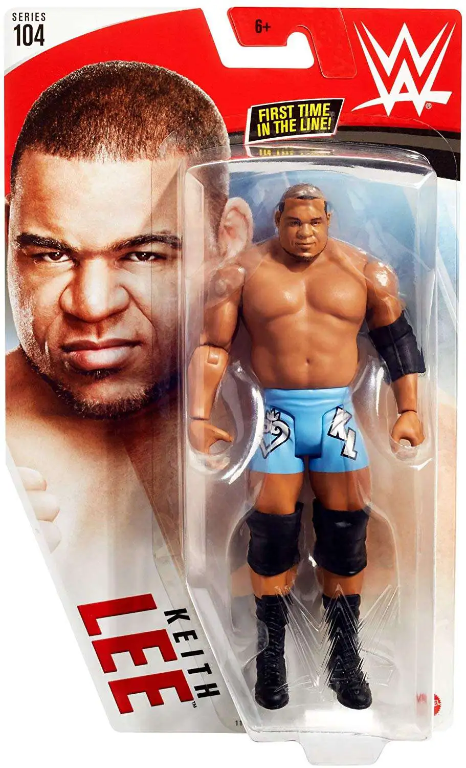 WWE Wrestling Series 104 Keith Lee Action Figure [Blue Shorts, Damaged Package]