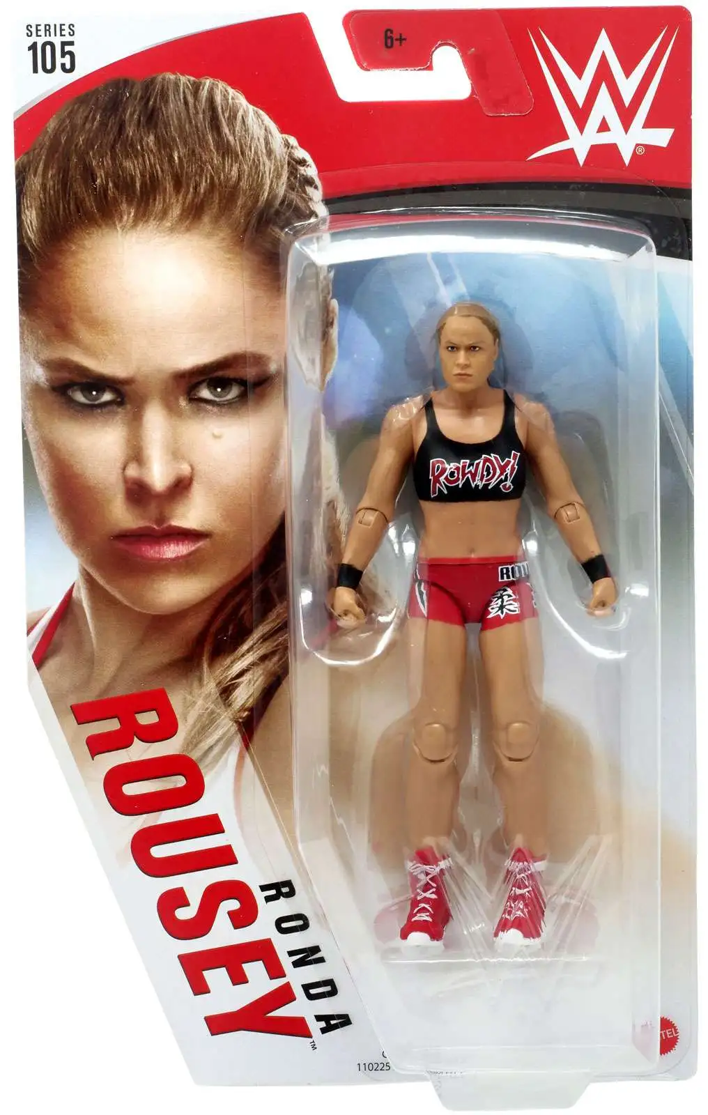 WWE World Wrestling Entertainment Mattel Basic Series 105 Rowdy Ronda Rousey 