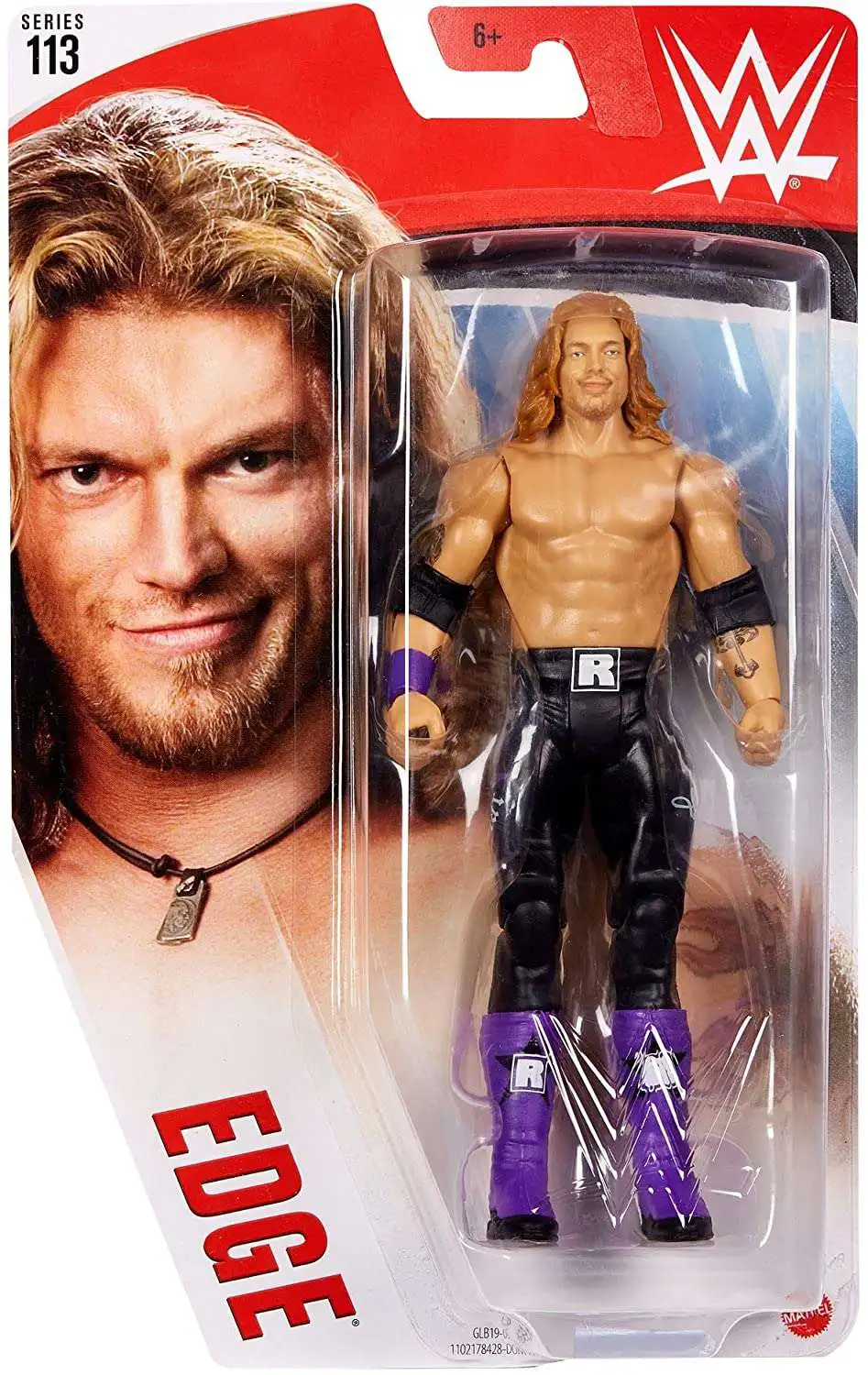 WWE Wrestling Series 113 Edge Action Figure [Purple Boots, Regular Version, Damaged Package]