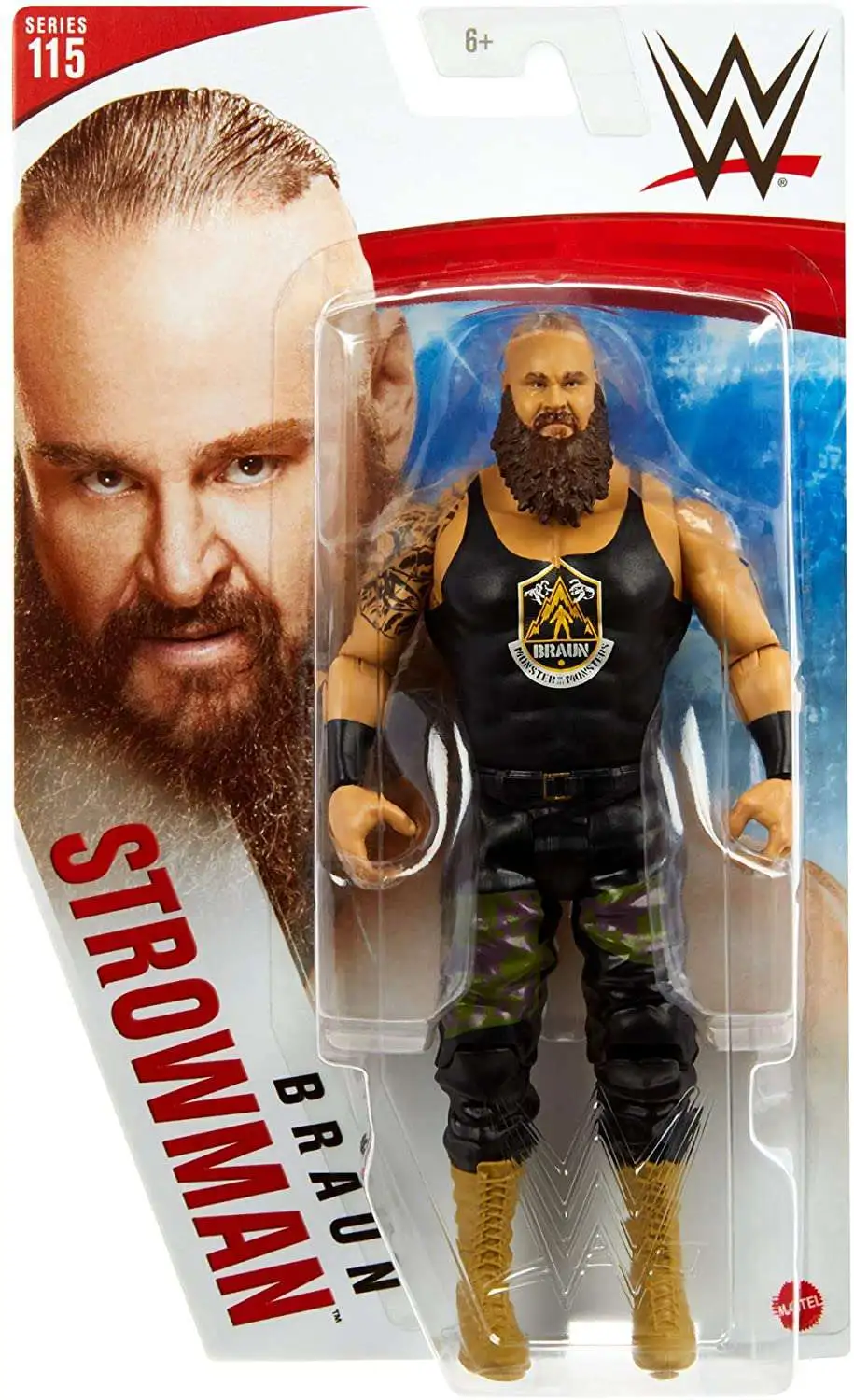 WWE Wrestling Series 115 Braun Strowman 6 Action Figure Mattel