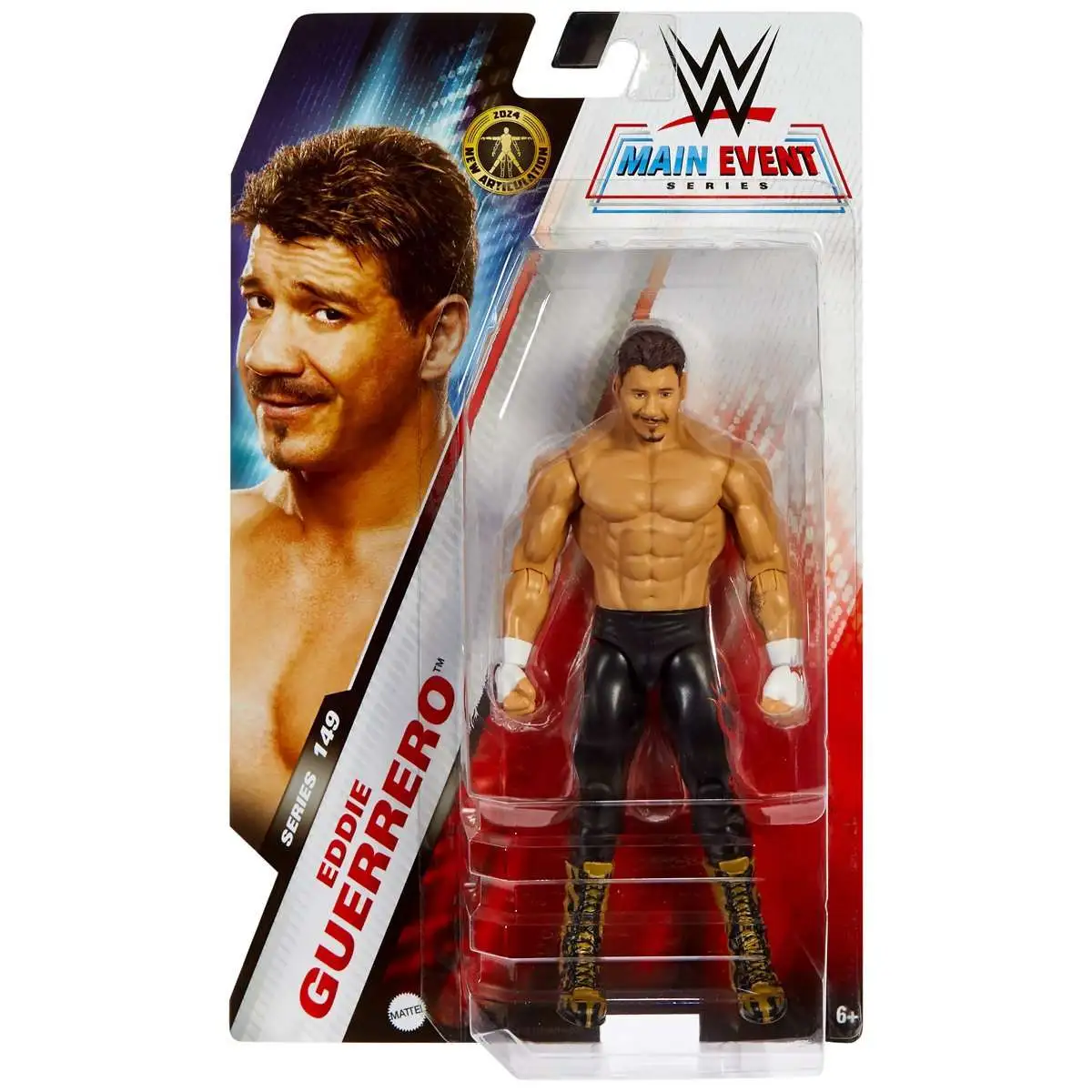 WWE Wrestling Main Event Series 149 Eddie Guerrero Action Figure [Black  Pants, Regular Version]