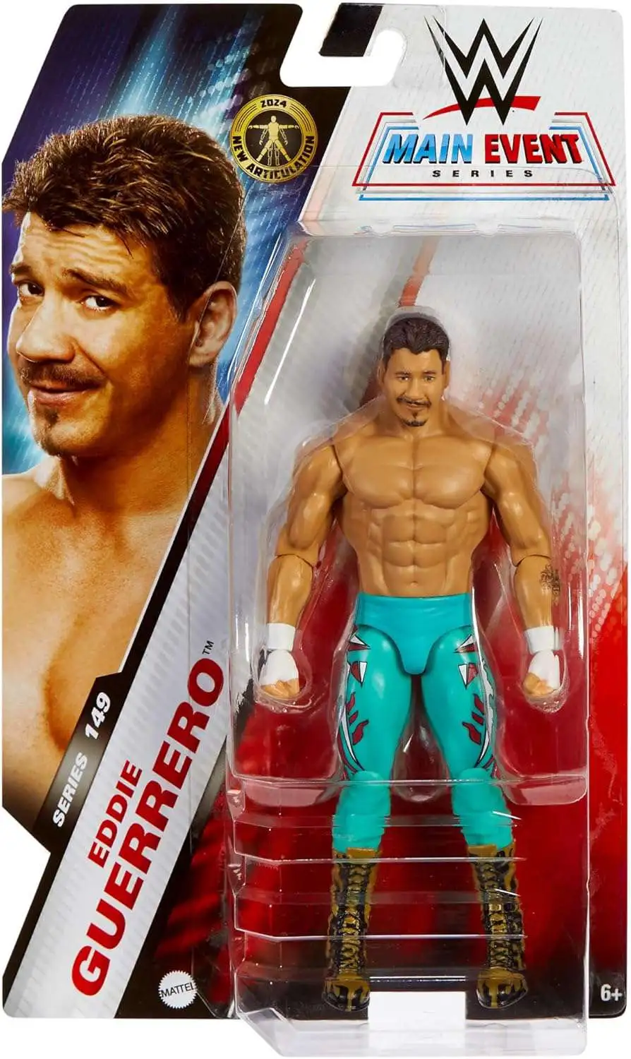 WWE Wrestling Main Event Series 149 Eddie Guerrero Action Figure [Teal Pants, Chase Version]