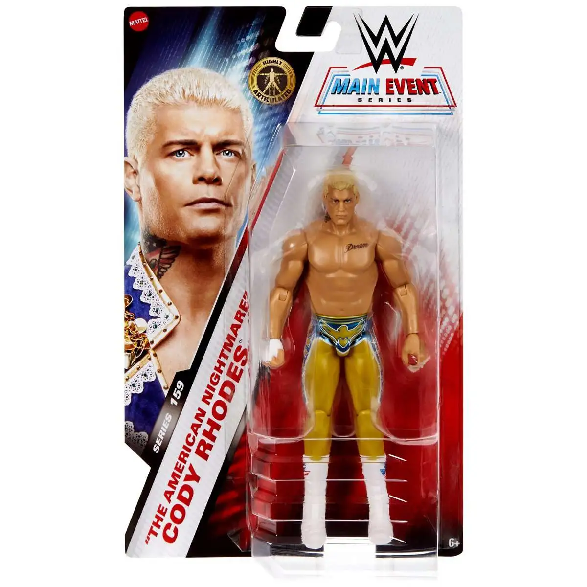 WWE Wrestling Main Event Series 159 Cody Rhodes 6 Action Figure