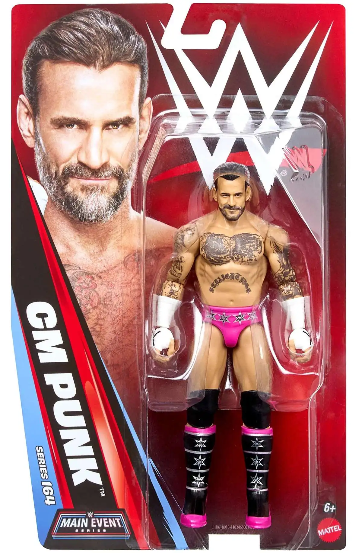 WWE Wrestling Main Event Series 164 CM Punk 6 Action Figure Mattel