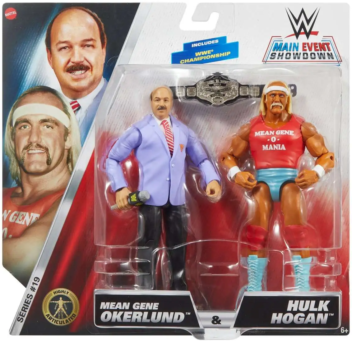 WWE Wrestling Main Event Showdown Series 19 Hulk Hogan Mean Gene