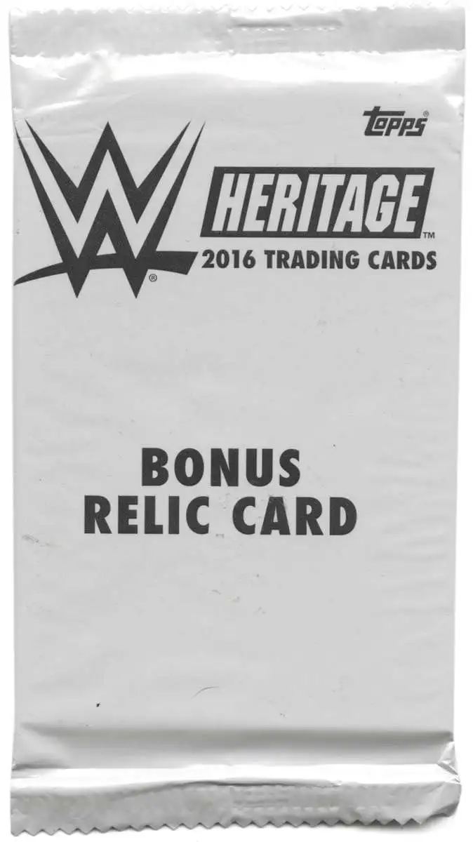 WWE Wrestling Topps 2016 Heritage Bonus Relic Card Trading Card Pack [1 Card, Version 2]