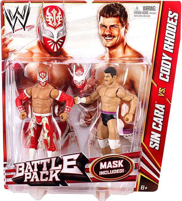 WWE Wrestling Battle Pack Series 23 vs. Cody Rhodes Action Figure Mask Mattel Toys - ToyWiz