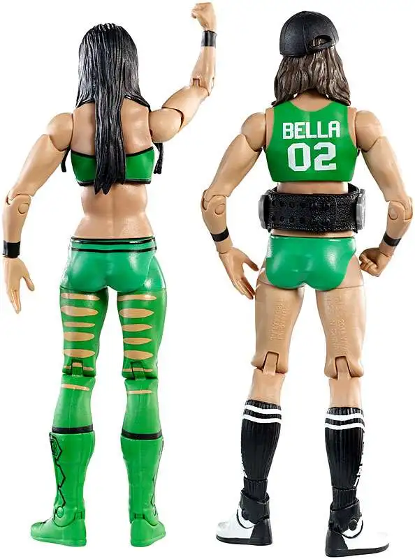 WWE Wrestling Battle Pack Series 38 Nikki & Brie Bella Twins Action Figure  2-Pack [Green Outfits]