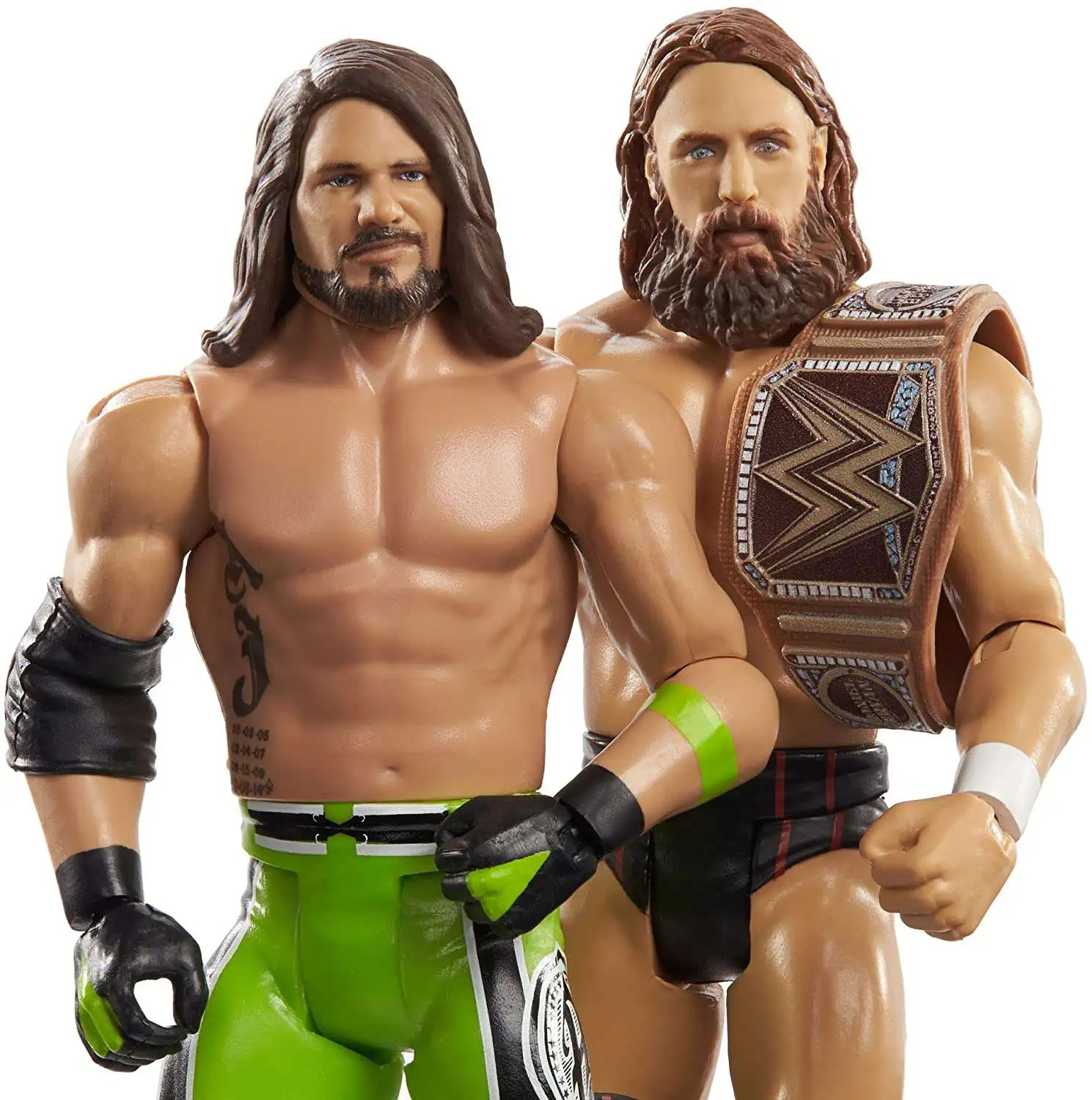 Mattel-WWE Wrestling-Battlepack Series 61-AJ STYLES & DANIEL BRYAN-NUOVO 
