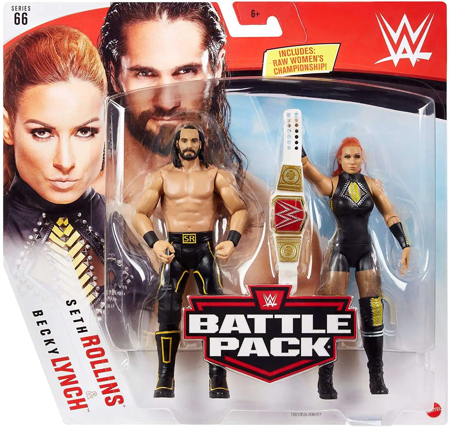 WWE Mattel Becky Lynch Combat Série 36 Figure Loose 