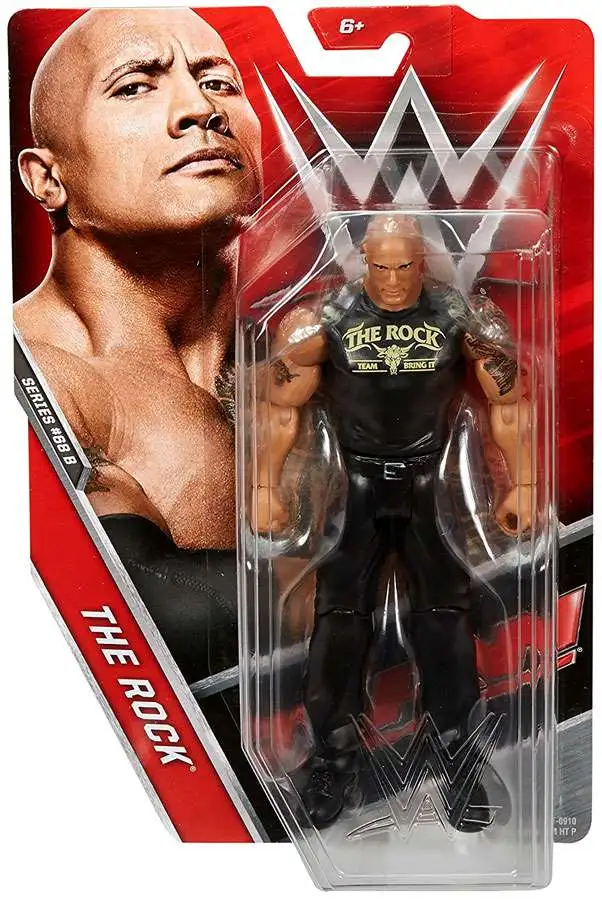 WWE The Rock 3.75” Figure Damaged Card 2012 Mattel 