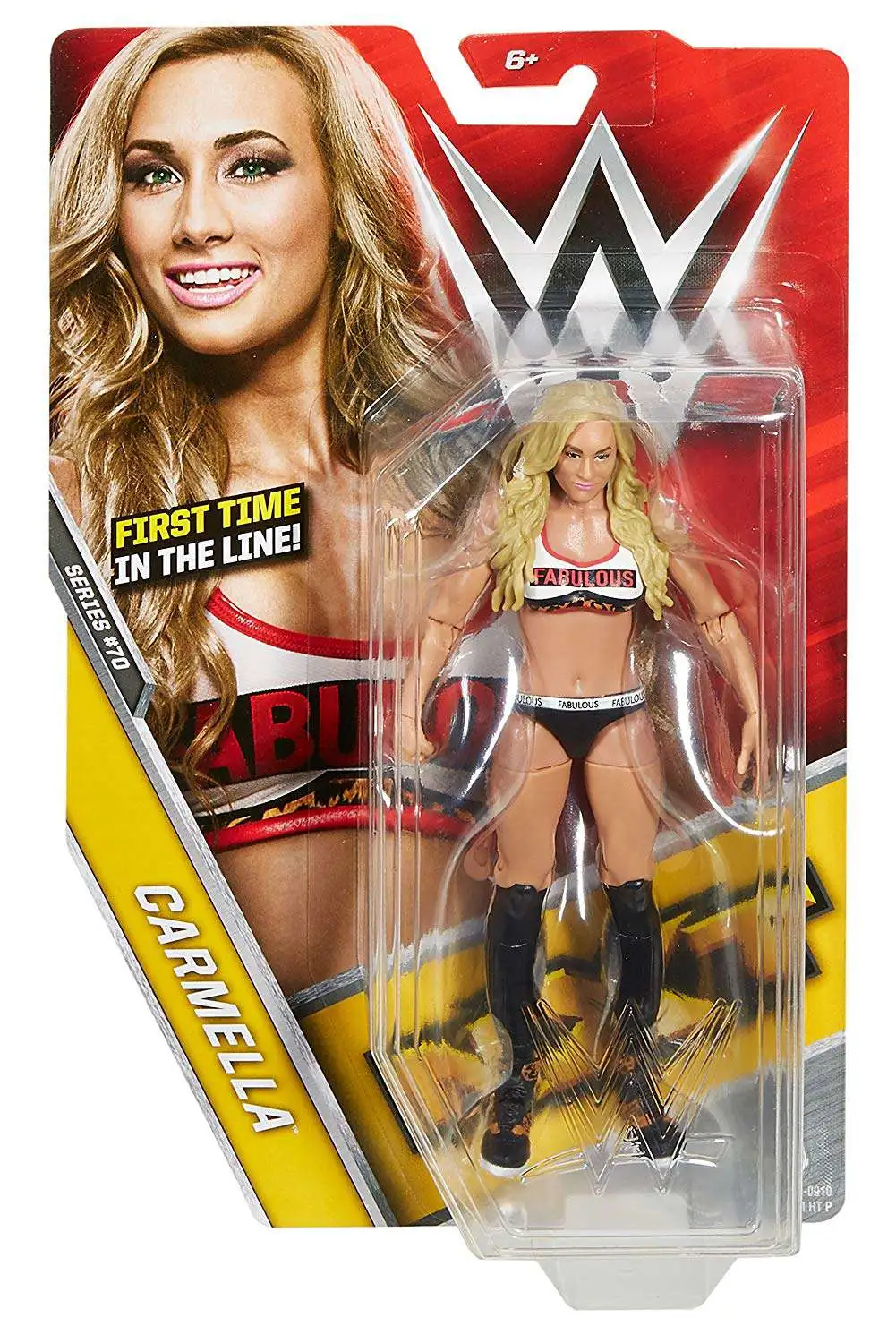 WWE Superstars Carmella Figure Signature Style Leopard Print Mattel Wrestling 