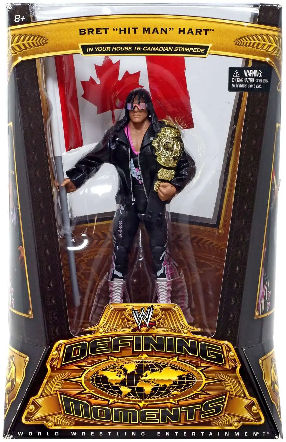 WWE Wrestling Defining Moments Series 5 Bret "Hit Man" Hart Action Figure [In Your House 16 Canadian Stampede, Damaged Package]