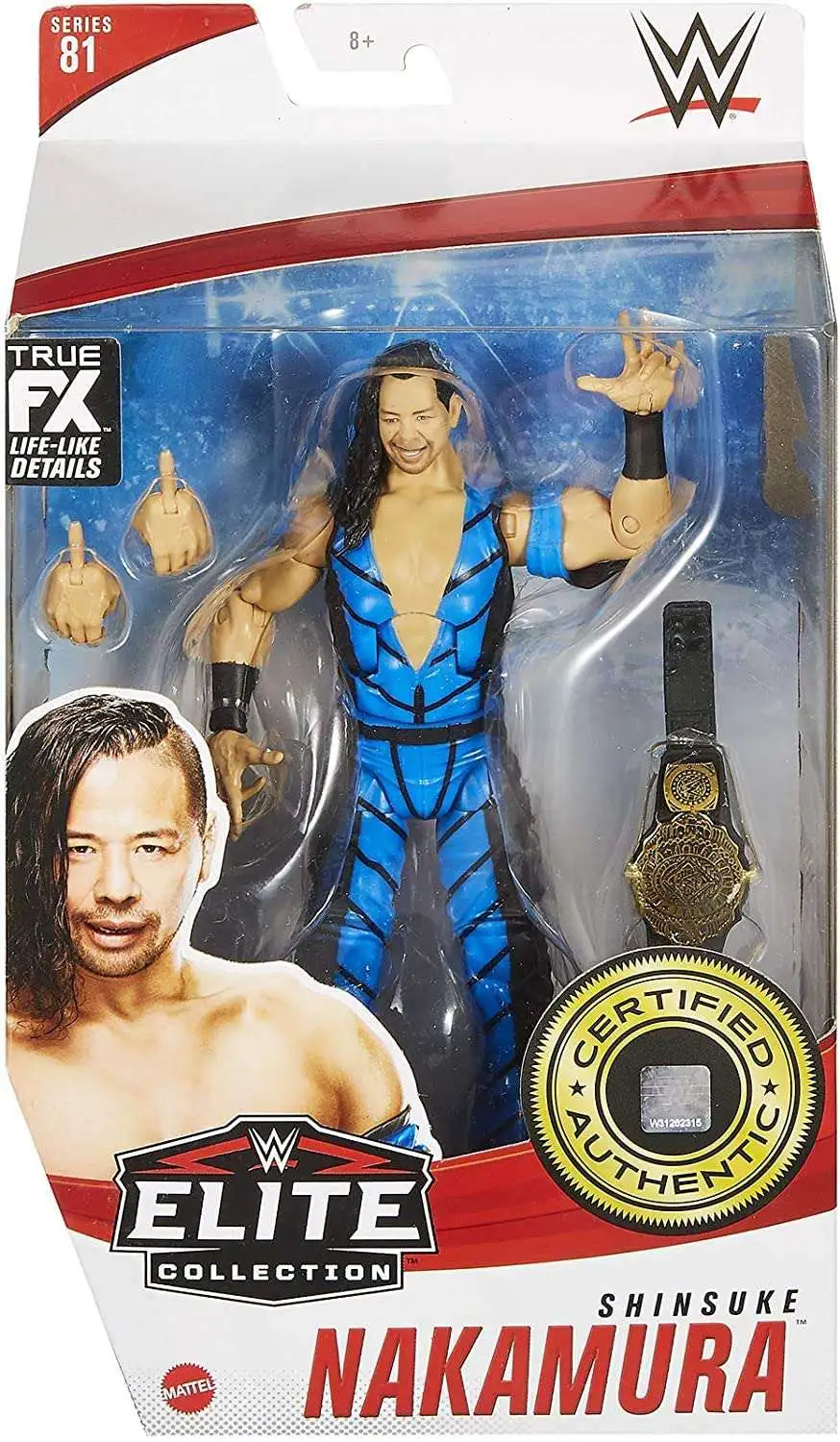 No Box NJPW WWE Elite Collection 81 Shinsuke Nakamura Blue Wrestling Figure 