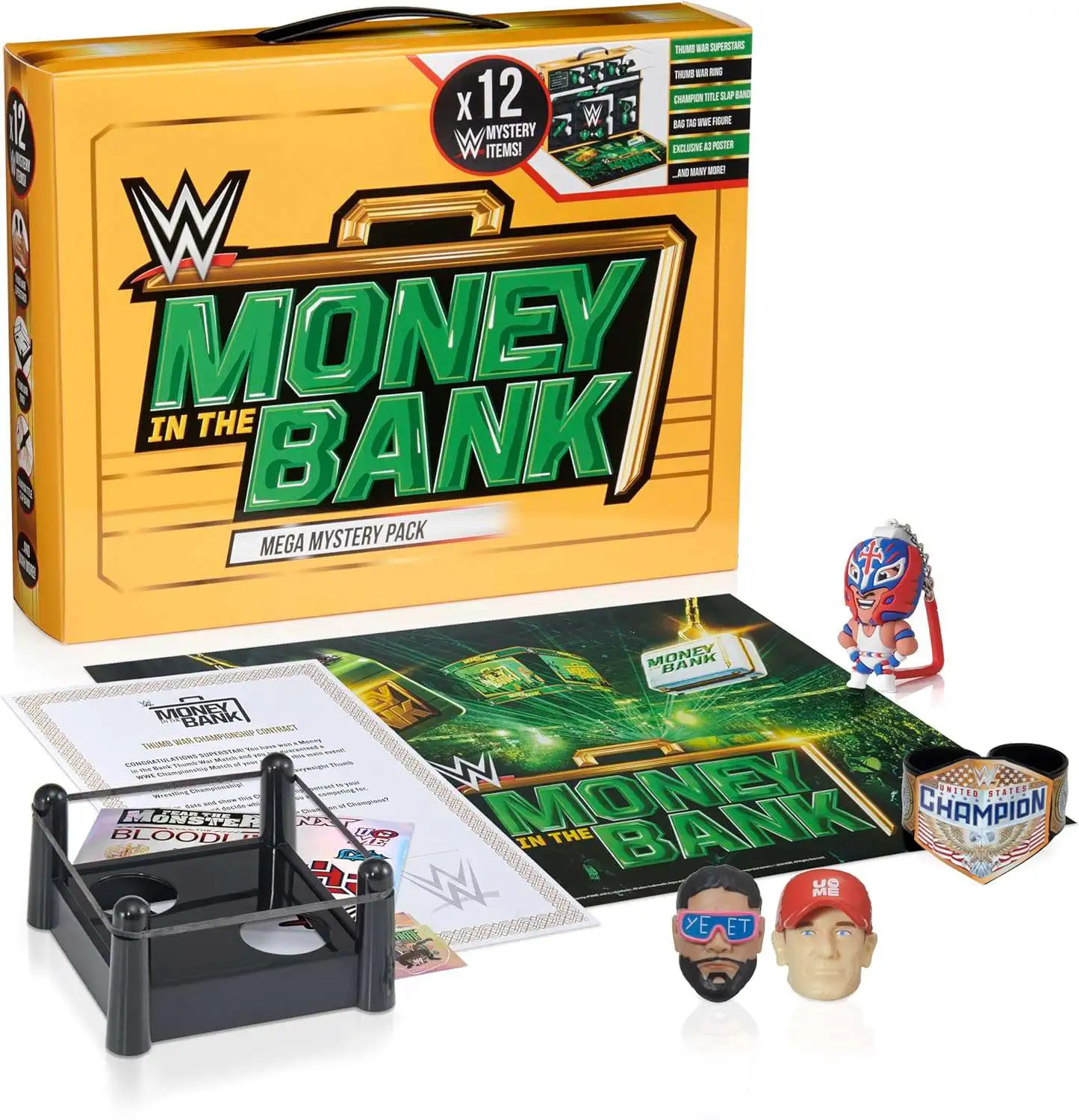 WWE Wrestling Money in The Bank Mega Mystery Pack Wow Stuff - ToyWiz