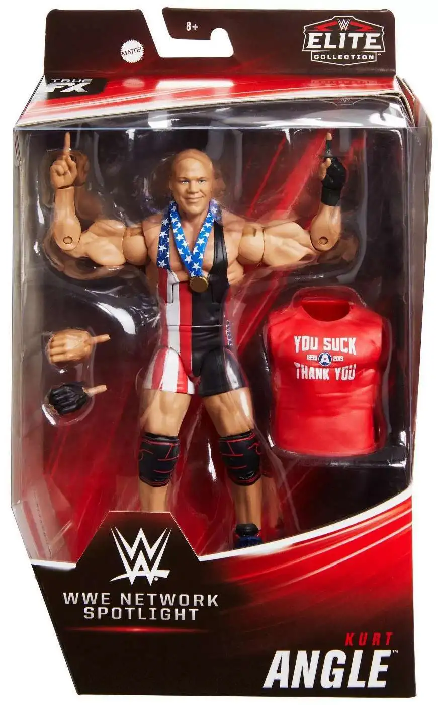Details about   WWE Elite Collection Wrestling Action Figure Kurt Angle WWE Network Spotlight 