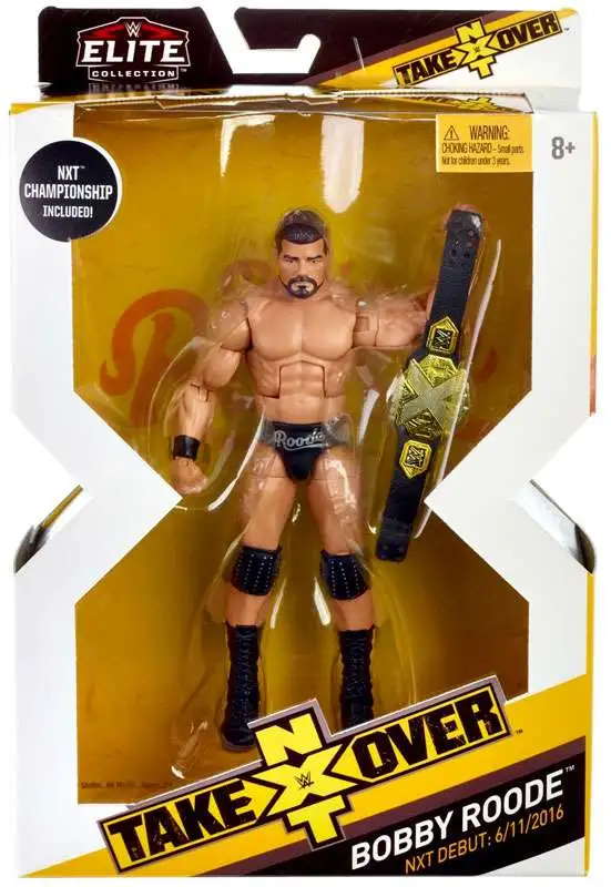 WWE MATTEL Bobby Roode lucha libre de la Serie Elite NXT Caja nuevo cinturón de adquisición NXT 