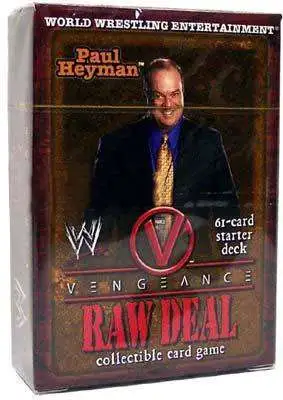 WWE Raw Deal CCG Vengeance Paul Haymen Starter Deck MINT