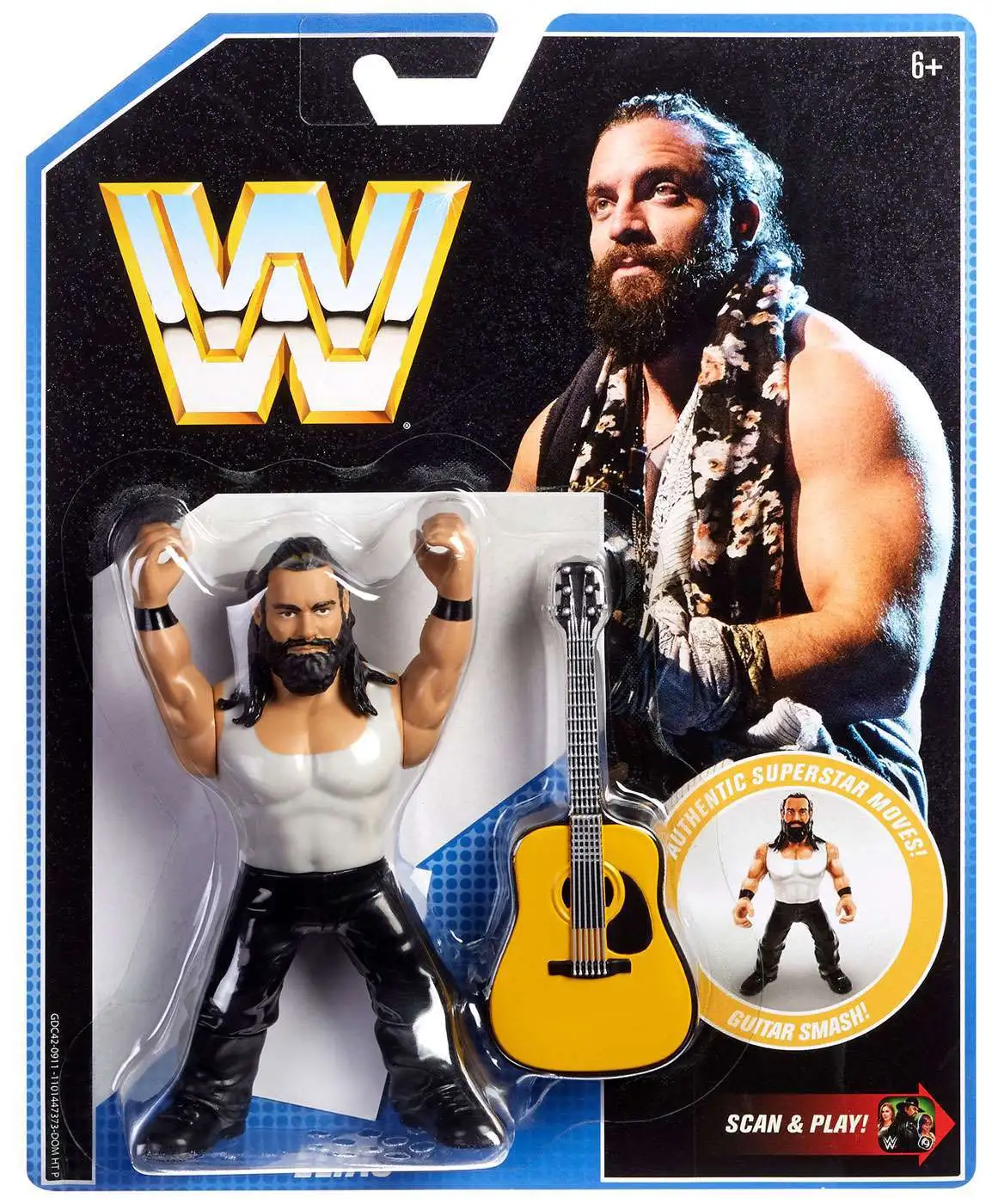 WWE Wrestling Retro Elias Action Figure [Damaged Package]