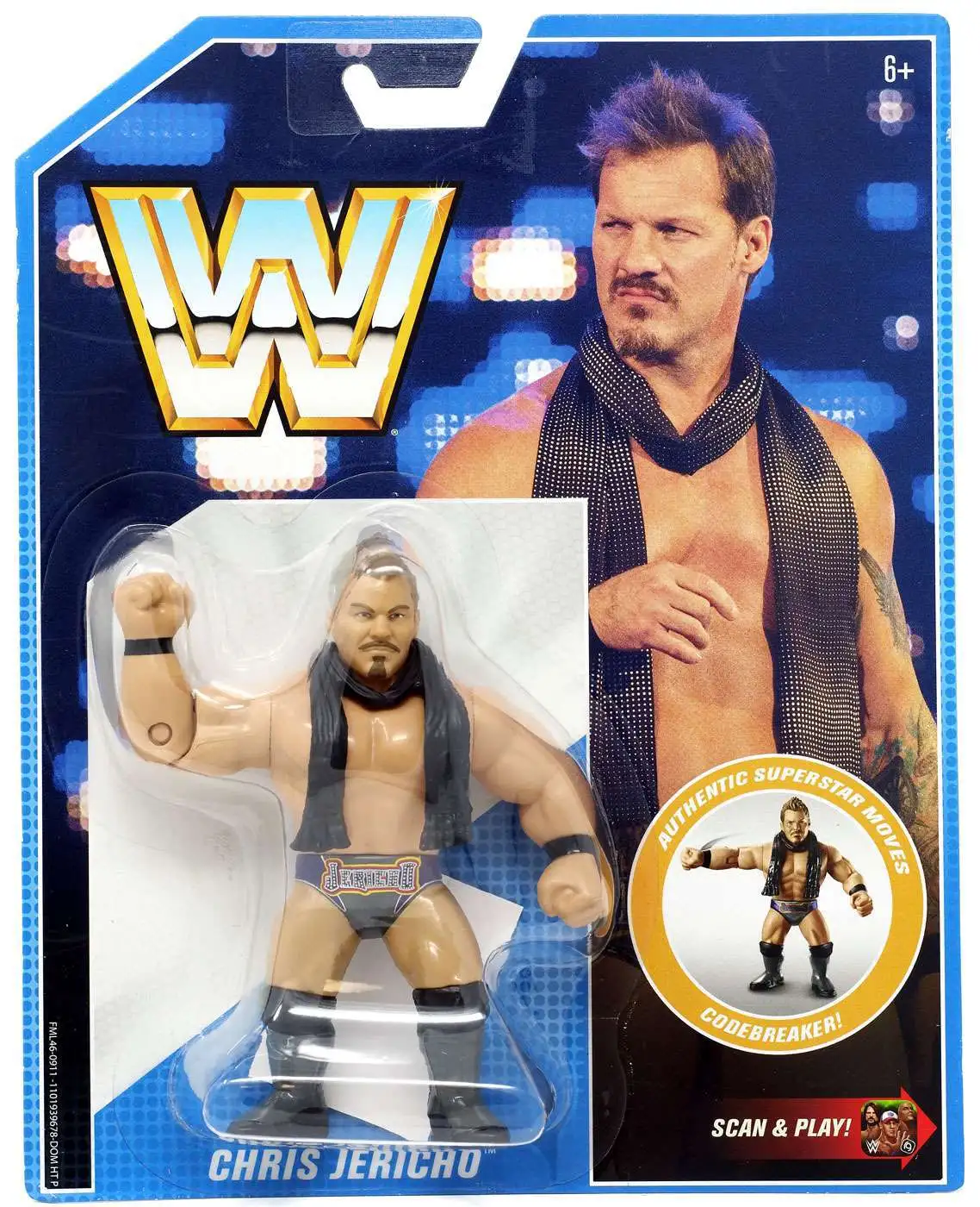 WWE Wrestling Retro Chris Jericho Action Figure Mattel Toys - ToyWiz