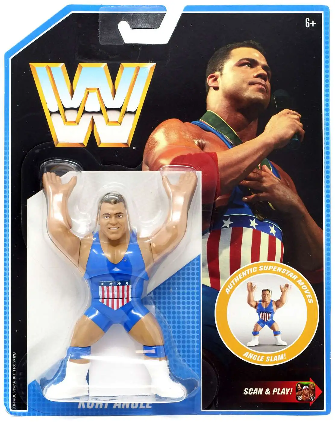 WWF WWE Retro Mattel Hasbro Wrestling Figure Kurt Angle Series 7 New 